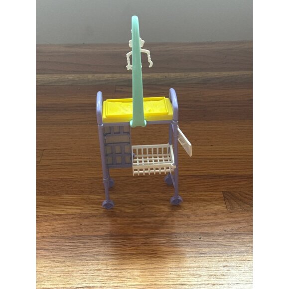 Barbie Doll Baby Doctor Nursery Cart Yellow Table - Picture 4 of 6